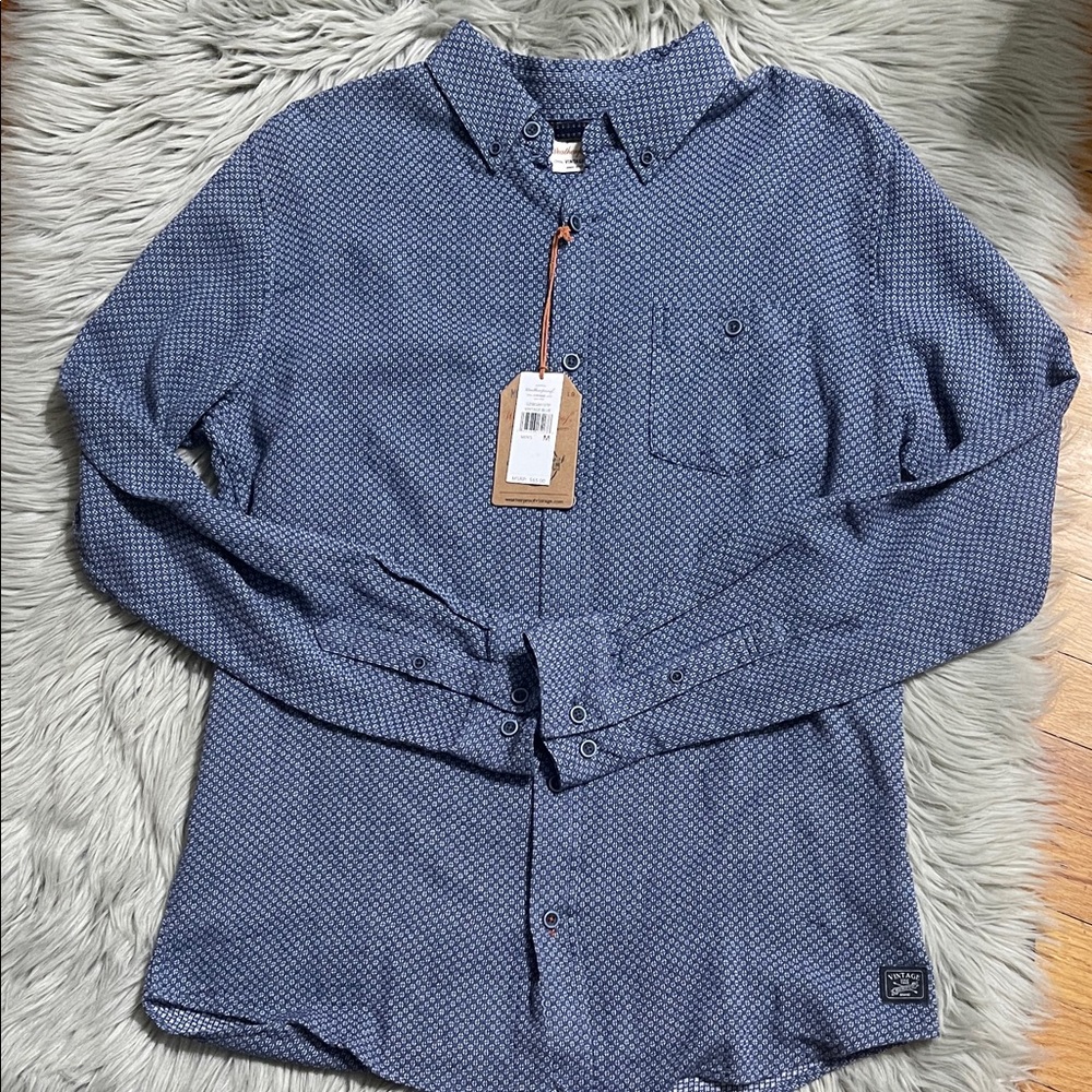 Weatherproof Vintage Blue Patterned Shirt